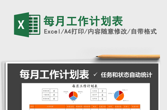2021年每月工作計劃表