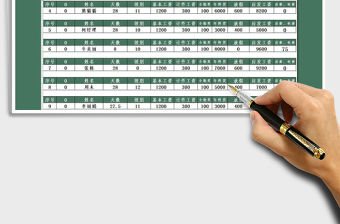 2021年年終工資條-全自動生成