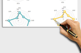 2021年简约雷达图免费下载