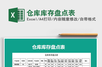 2021年倉(cāng)庫庫存盤點(diǎn)表