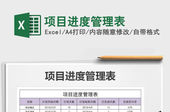 2022年項(xiàng)目進(jìn)度管理表免費(fèi)下載