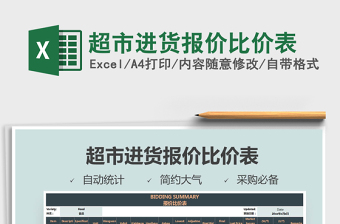 2021年超市進(jìn)貨報(bào)價(jià)比價(jià)表