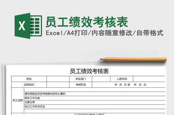 2021年員工績效考核表免費(fèi)下載