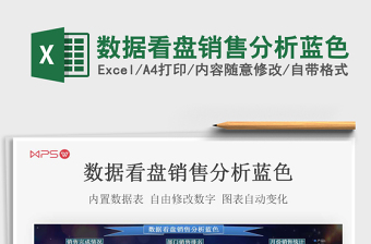 2021年數(shù)據(jù)看盤銷售分析藍(lán)色
