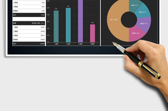 2021年會員人數圖表數據分析報告免費下載