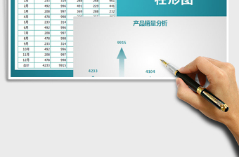 2021年產(chǎn)品銷量分析圖表4免費(fèi)下載