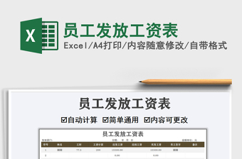 2021年員工發(fā)放工資表