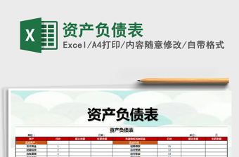 2021年資產(chǎn)負(fù)債表