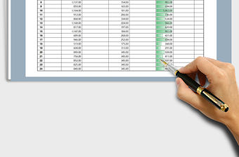 2022年現金日記賬流水賬（自動柱形圖對比）免費下載