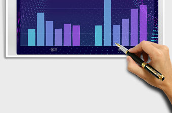 2022年紫藍科技系列圖表之柱形圖免費下載