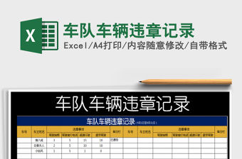 2022年車隊車輛違章記錄