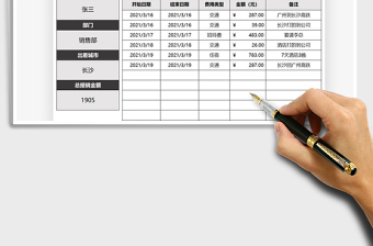 2021年财务费用报销单