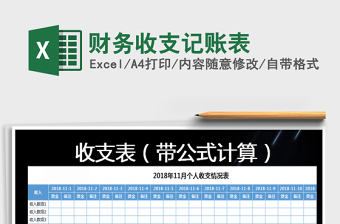 2022年財(cái)務(wù)收支記賬表免費(fèi)下載