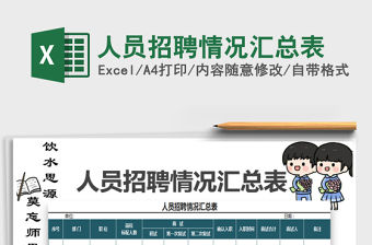 2021年人員招聘情況匯總表免費下載