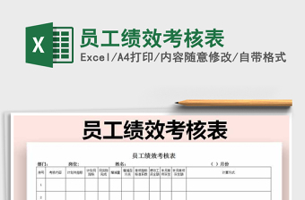 2021年員工績(jī)效考核表免費(fèi)下載