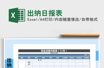 2021年出納日報表
