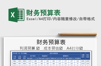 2021年財(cái)務(wù)預(yù)算表
