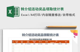 2021年轉介紹活動獎品領取統計表