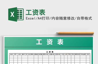 2022年工資表免費下載