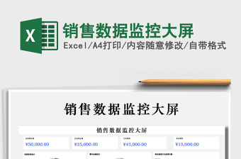 2021年銷售數(shù)據(jù)監(jiān)控大屏