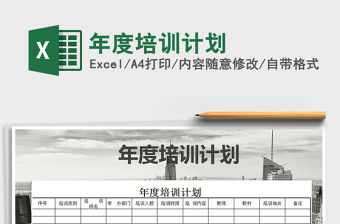 2021年年度培訓計劃