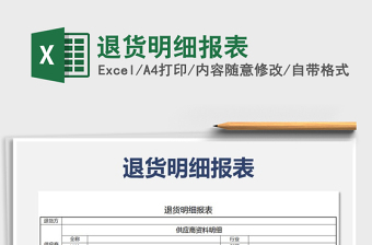 2021年退貨明細(xì)報(bào)表