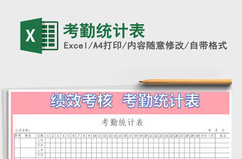 2022年考勤統計表