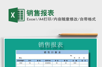 2022年銷售報表