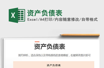 2022年資產負債表免費下載