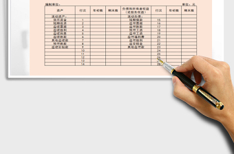 2022年资产负债表免费下载