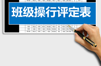 2022年班級操行評定表免費下載