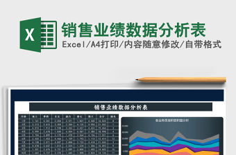 2021年銷售業績數據分析表