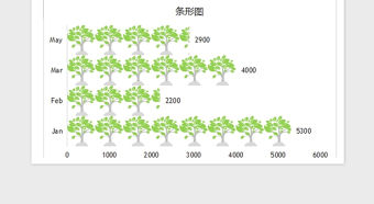 2022年可視化圖表—精美多種色彩側方圖免費下載