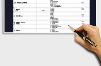 2022年學校財務年度收支預算表免費下載