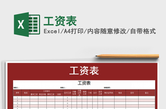 2022年工資表免費下載