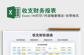 2021年收支財務(wù)報表