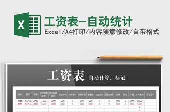 2022年工資表-自動統(tǒng)計
