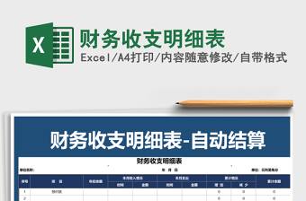 2021年財(cái)務(wù)收支明細(xì)表免費(fèi)下載