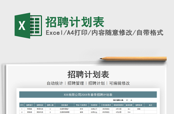 2021年招聘計(jì)劃表