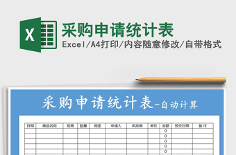 2022年采購(gòu)申請(qǐng)統(tǒng)計(jì)表