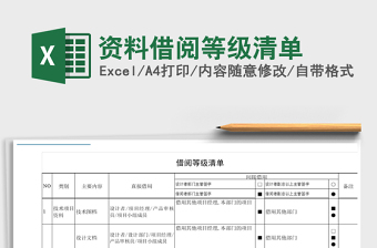 2021年資料借閱等級清單