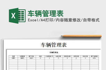 2021年車輛管理表