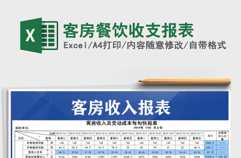 2021年客房餐飲收支報表