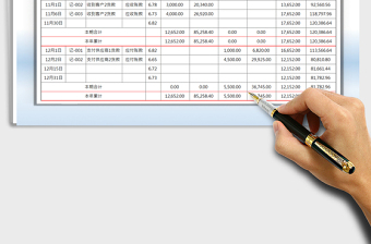 2021年外币账户资金出入明细账