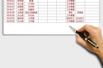 2021年辦公用品領(lǐng)用記錄表免費(fèi)下載