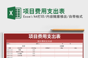 2022年項(xiàng)目費(fèi)用支出表免費(fèi)下載