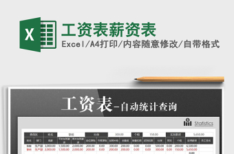 2021年工資表薪資表