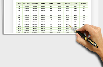 2021年收入成本利润分析报表