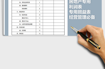 2021年專用利潤表免費下載