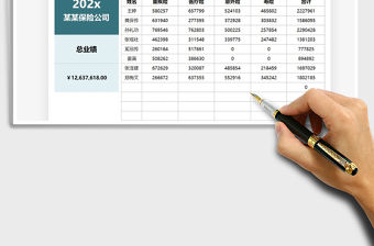 2021年保險推廣員業績統計表